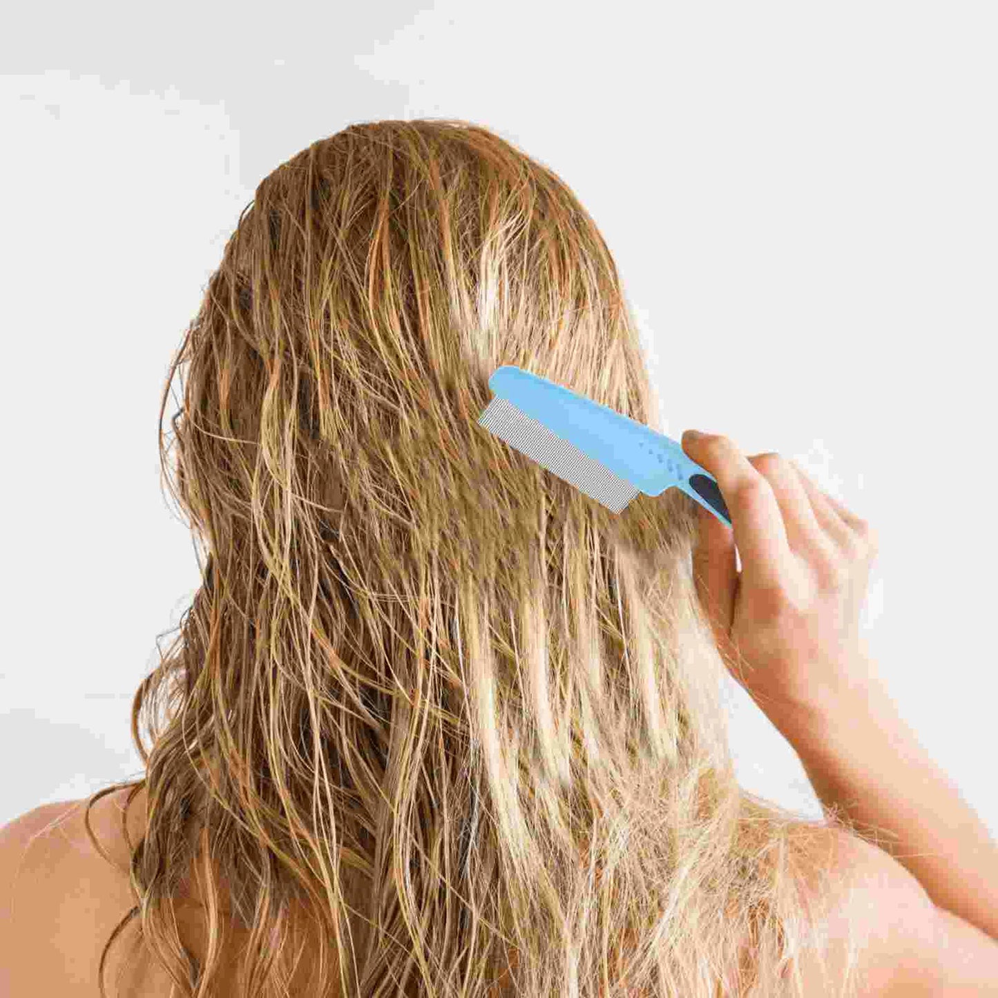 2-Piece Stainless Steel Fine Tooth Comb – Dandruff Remover