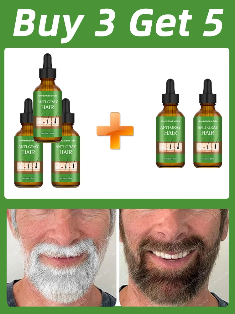 Anti-Grey Hair Cream – Natural Black Color Restorer