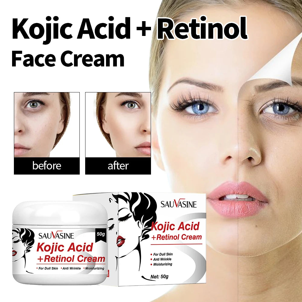 Kojic Acid Skincare Set – Cream, Serum, Soap & Cleanser