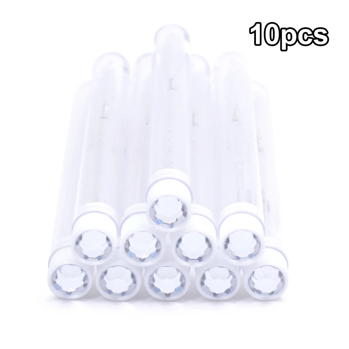 10PCS Diamond Eyelash Brushes – Spoolies & Wands