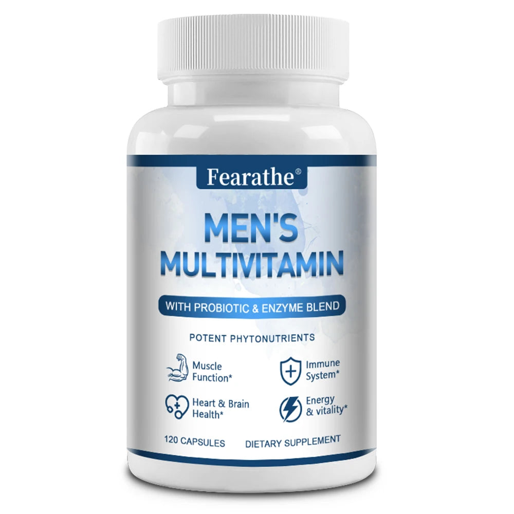 Men’s Multivitamin Supplement – Vitamin C, D3, B12 & Probiotics