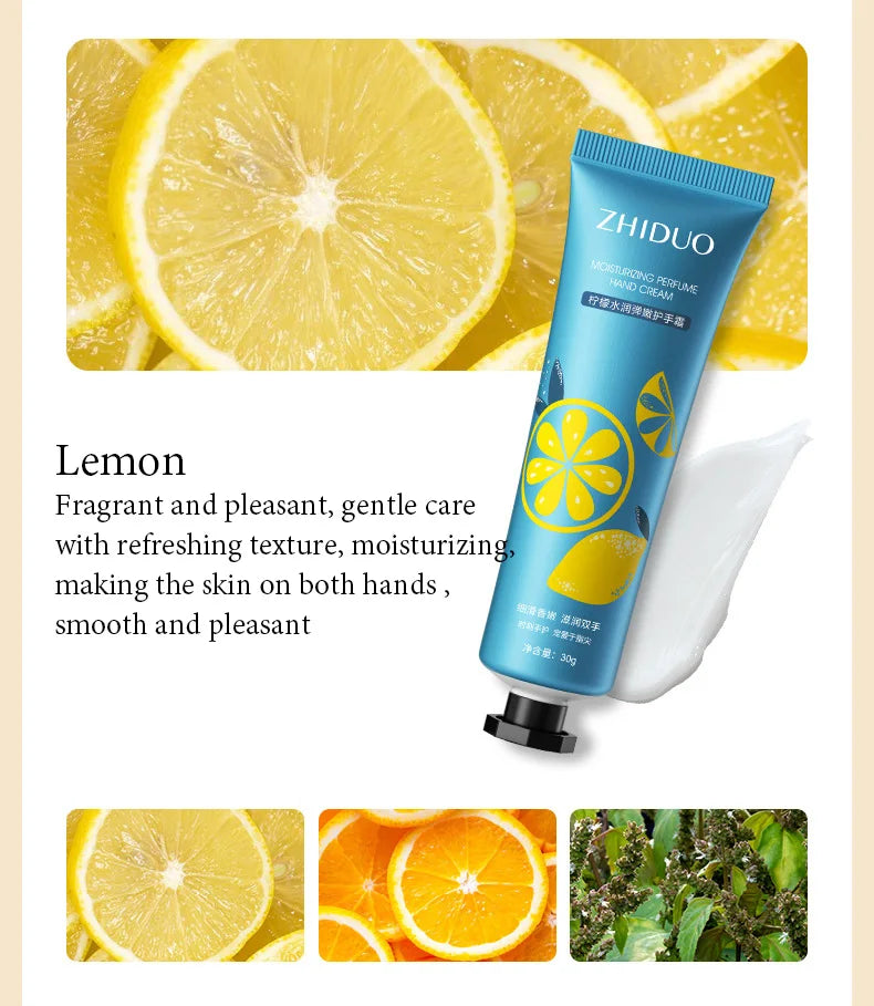 10PCS Fruit & Flower Hand Cream Set – Moisturizing & Nourishing