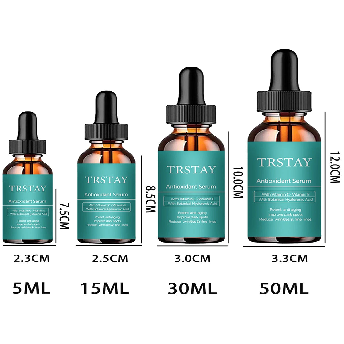 TRSTAY Antioxidant Serum – Vitamin C & E + Hyaluronic