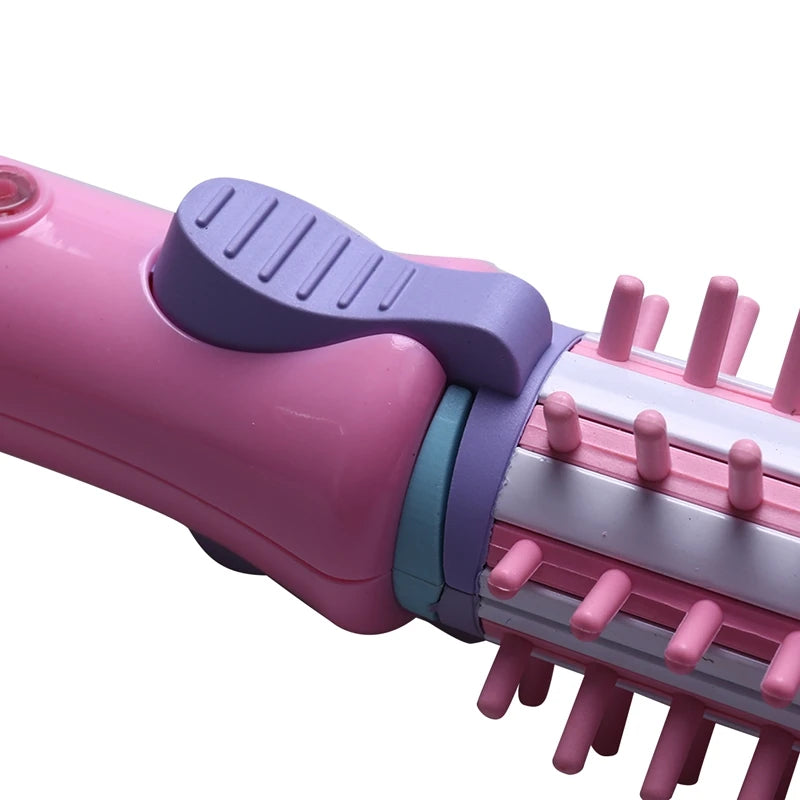 Travel Hair Styler – 2-in-1 Curler & Straightener Hot Brush