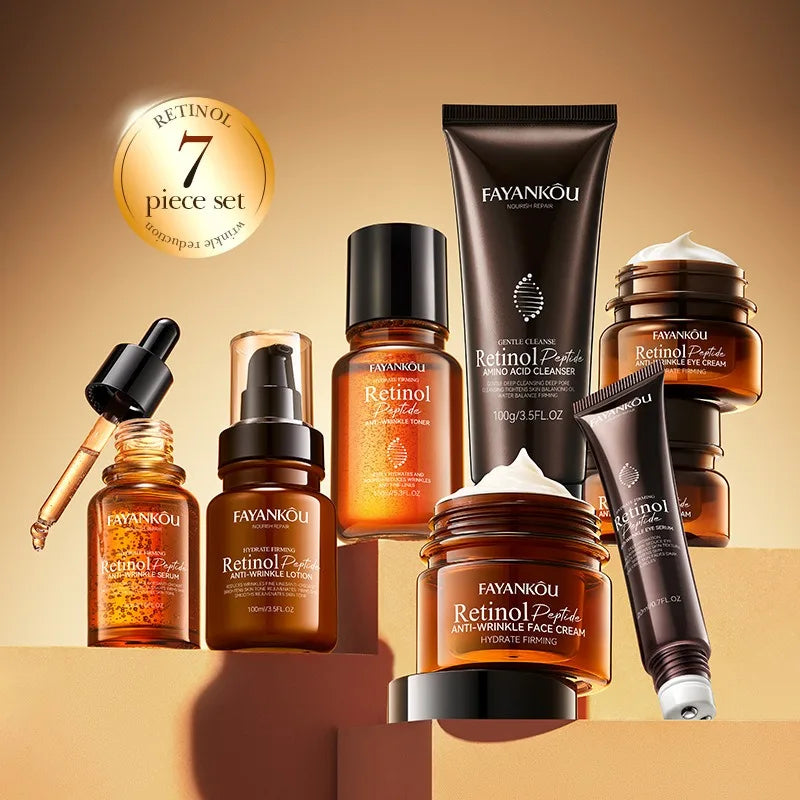 Retinol Peptide Skincare Set – Anti-Aging & Brightening Care