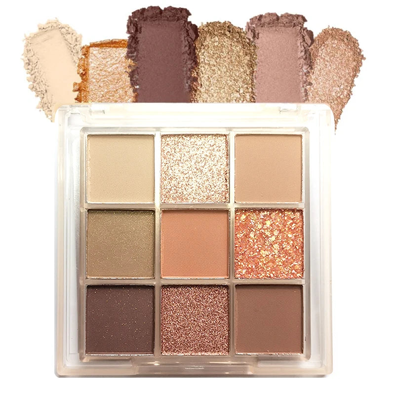 9 Color Glitter Eyeshadow Palette