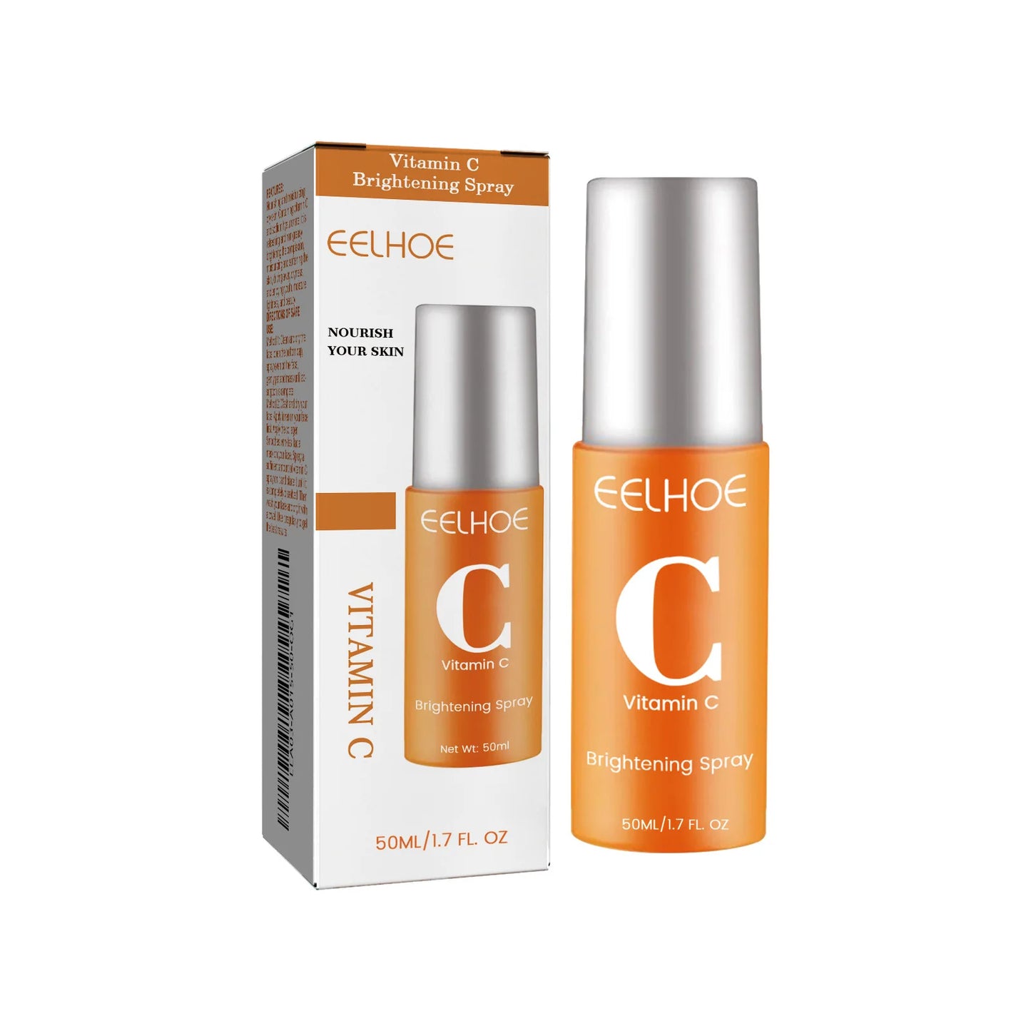 EELHOE Moisturizing Facial Serum Vitamin C Spray Rejuvenation Smooth Repair Sensitive Skin Care Brightening Face Mist Spray 50ml