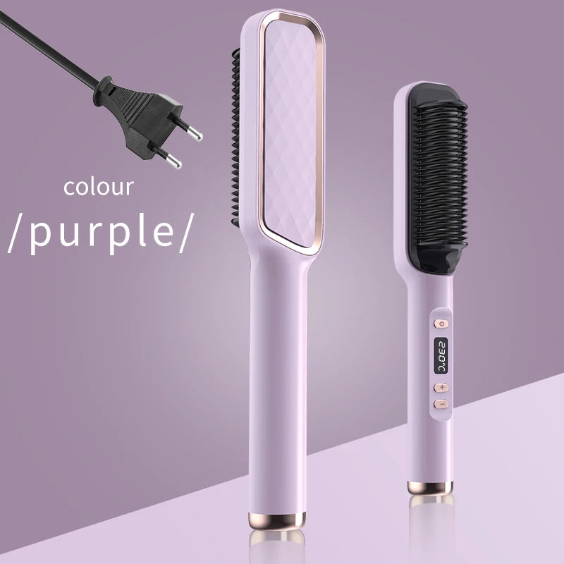 Electric Hot Comb – Ionic Straightening Brush, Anti-Scald