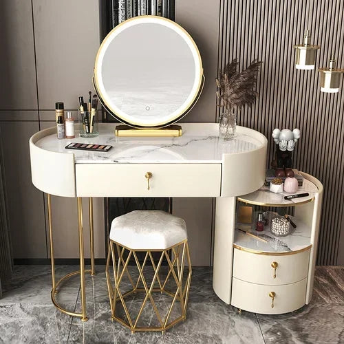 Bedroom Beauty Vanity Table Drawer Storage Fashion Girls Vanity Table Luxury Multifunctional Tocador Maquillaje Furniture