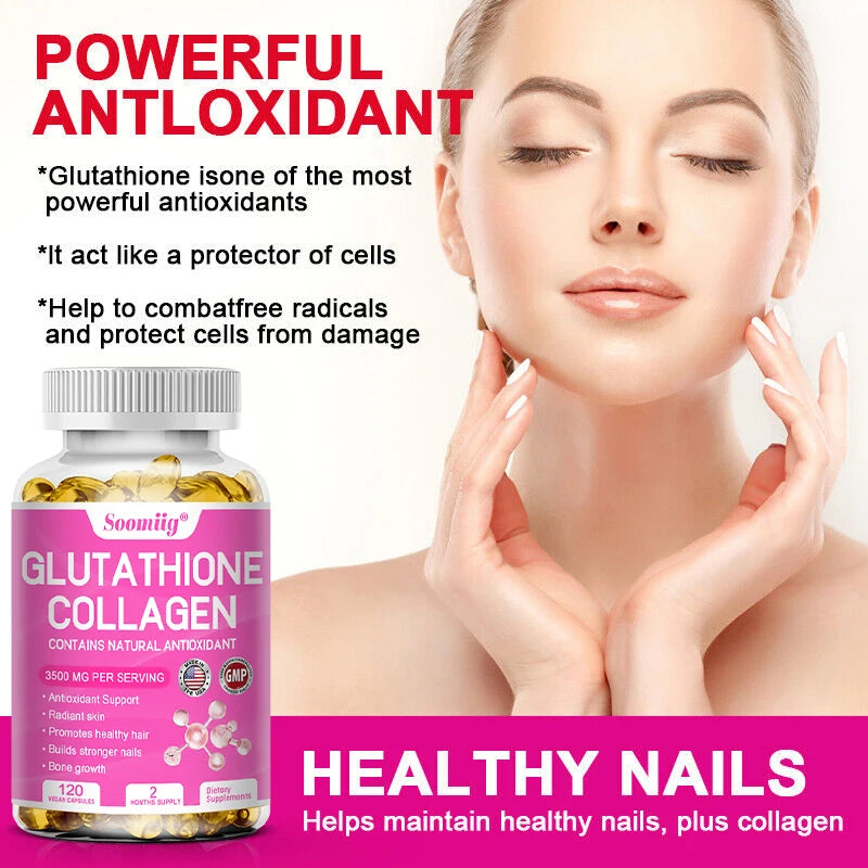 Collagen + Glutathione – Skin, Hair & Nail Support