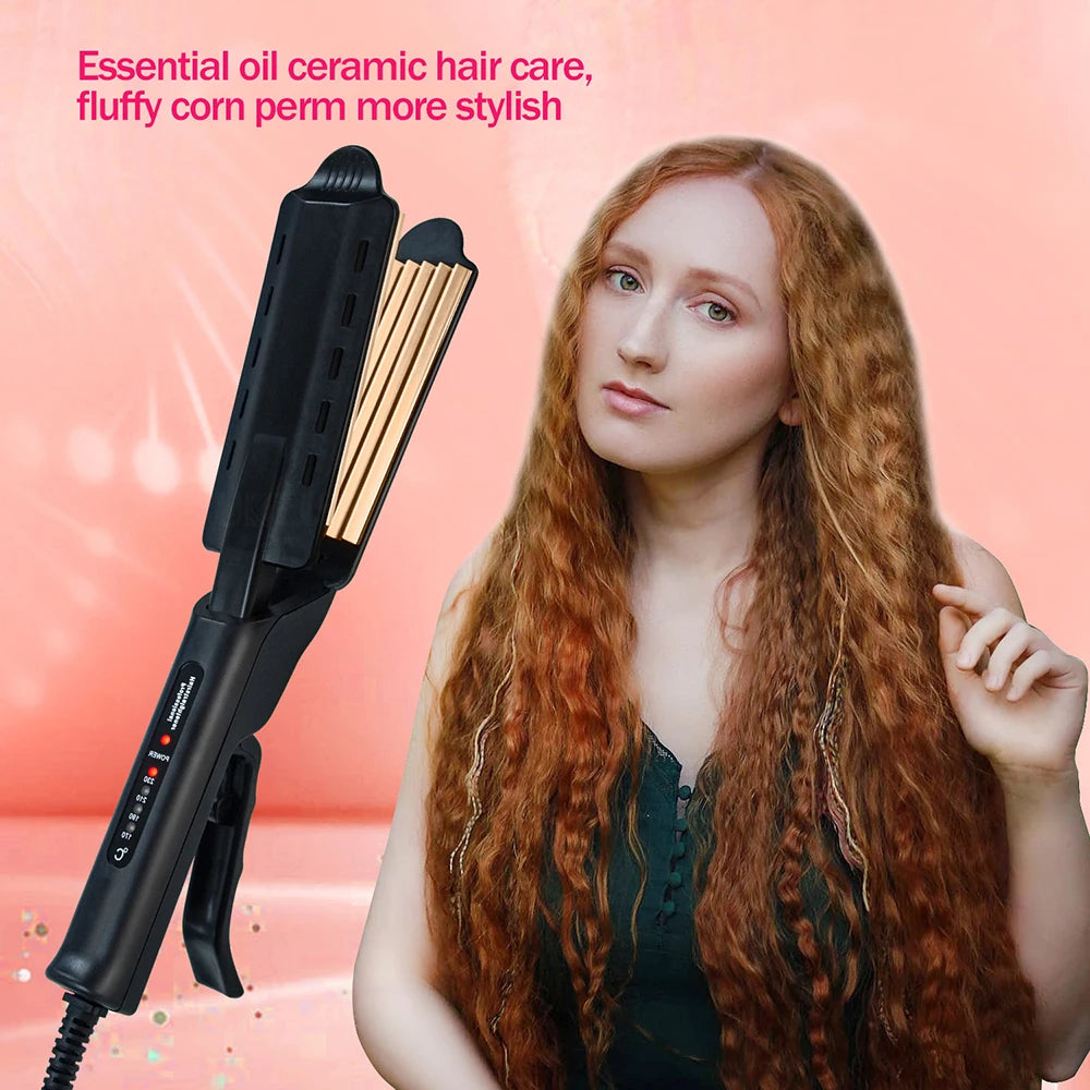 Ceramic Crimper – Corrugated Hair Curler & Waver Iron
