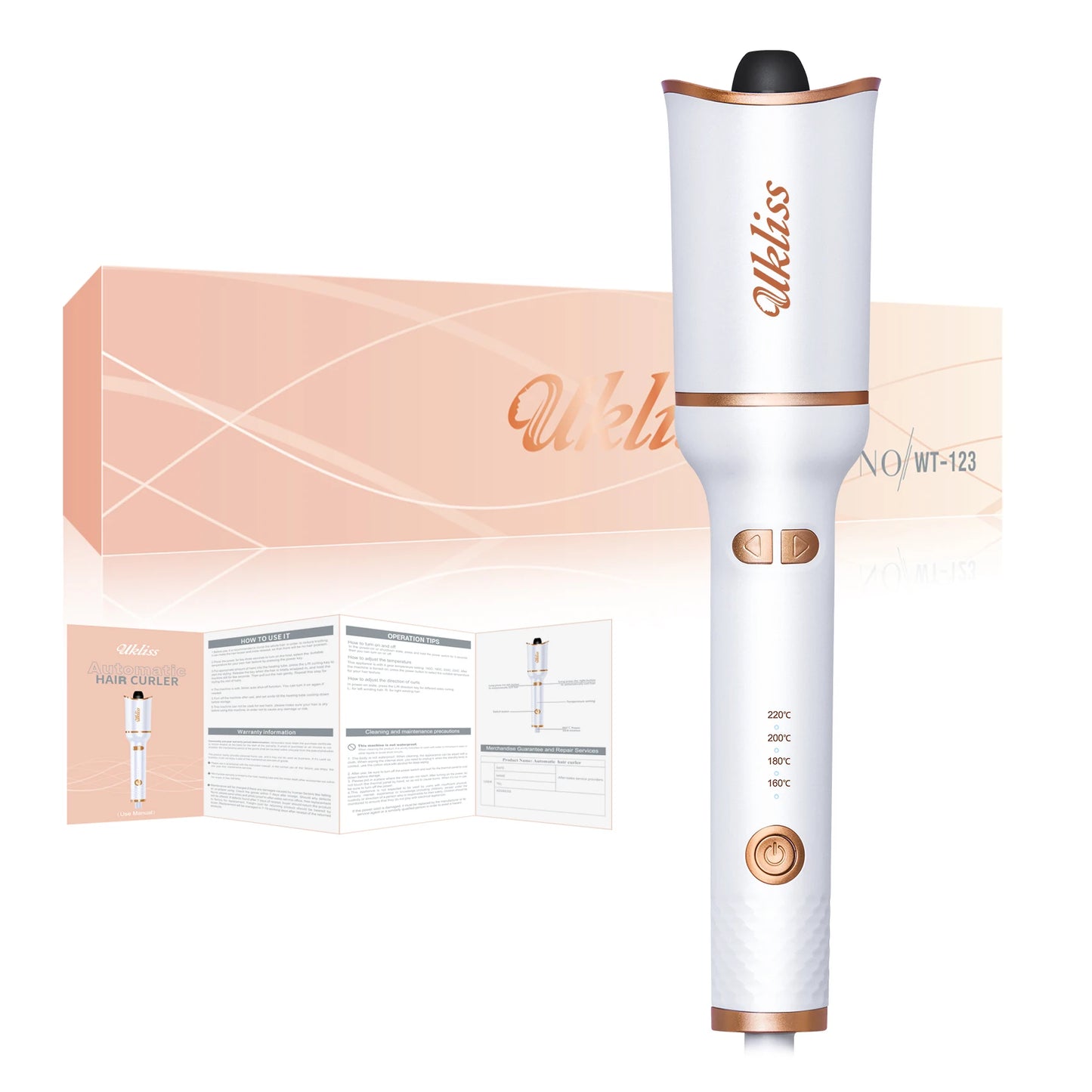 UKLISS Automatic Hair Curler – Professional Ceramic Curling Wand
