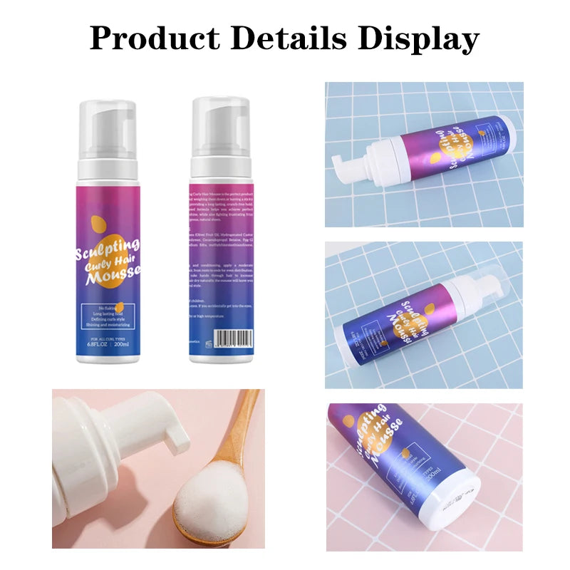 Sculpting Curl Mousse – Anti-Frizz, Moisturizing Hold