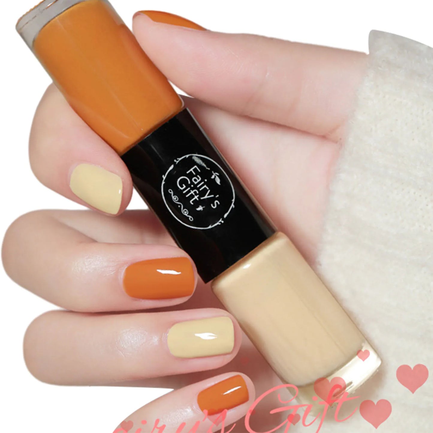 2-in-1 Glitter Nail Polish – Long-Lasting Quick-Dry Gel