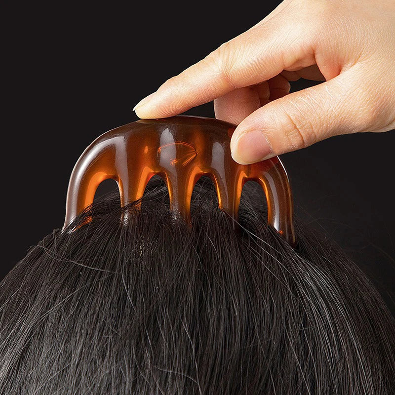 5-Claw Resin Scalp Massager – Gua Sha Head Spa Comb