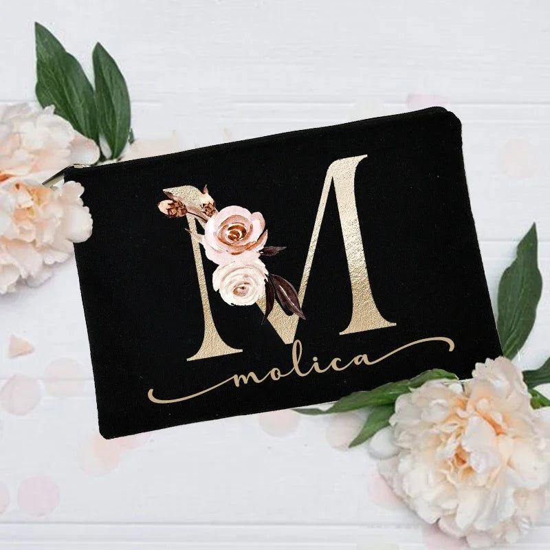 Custom Name Makeup Bag – Personalized Cosmetic Case