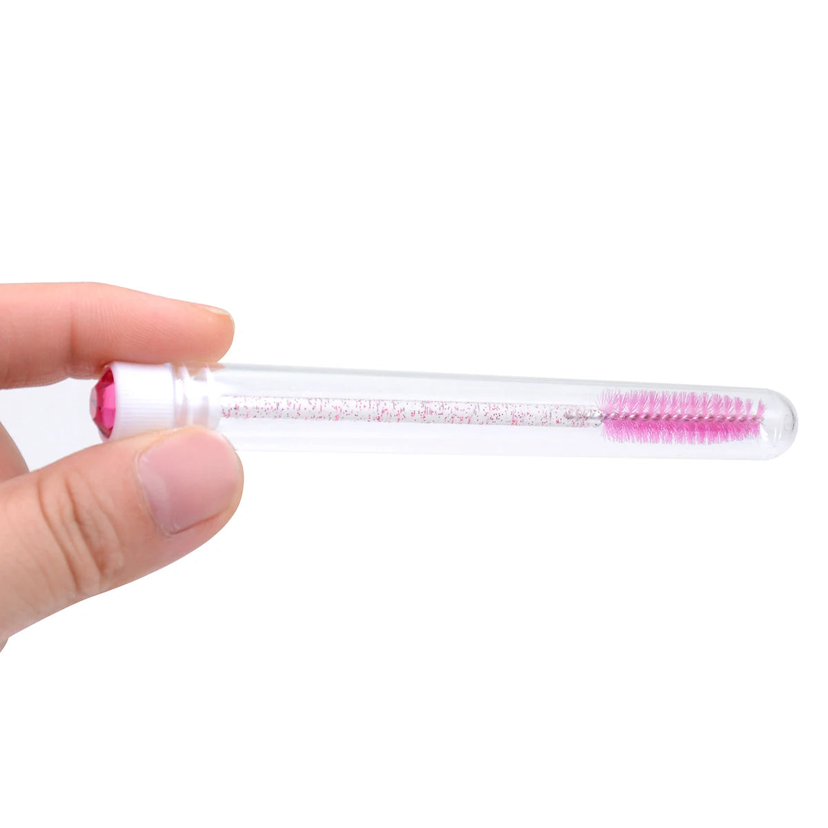 10PCS Diamond Eyelash Brushes – Spoolies & Wands