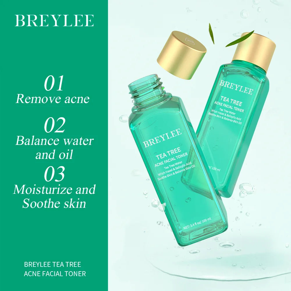 BREYLEE Skincare Set – Cleanser, Toner, Essence, Cream & Mask