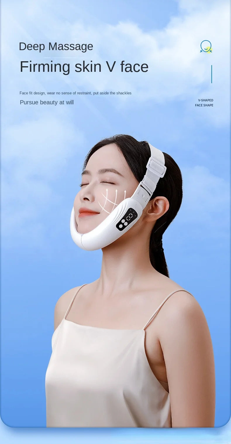 Skin Care EMS Electric Facial Massager Face Slimming Machine V Line Shaper Chin Cheek Lifting Firming Equipment Beauty Tools