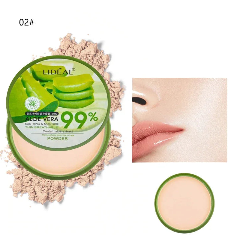 99% Aloe Vera Softening Powder – Waterproof, Oil-Control Foundation