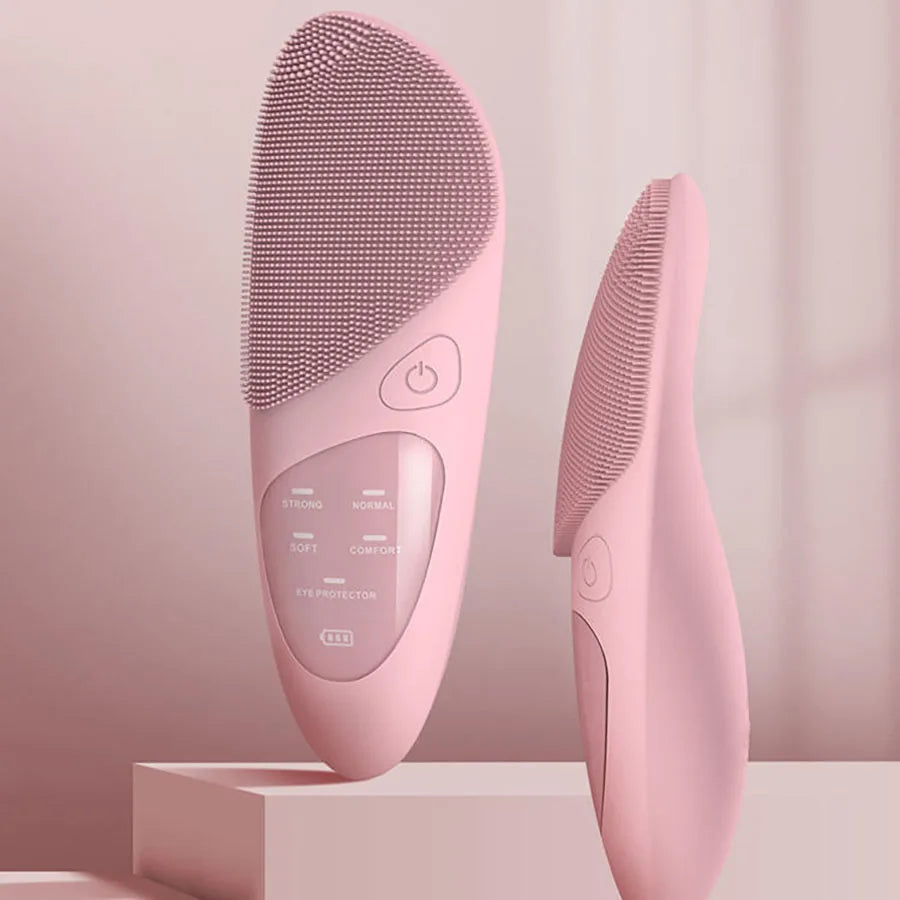 Heated Facial Cleansing Brush w/ Eye Massager