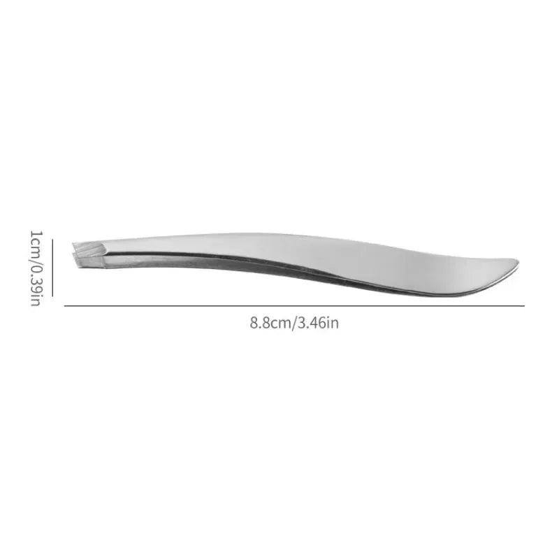 Stainless Steel Eyebrow Tweezers – Lash Clamp Tool