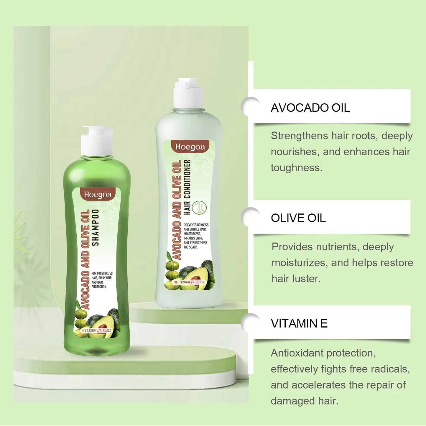 Hair Growth Shampoo & Conditioner – Nourish & Smooth