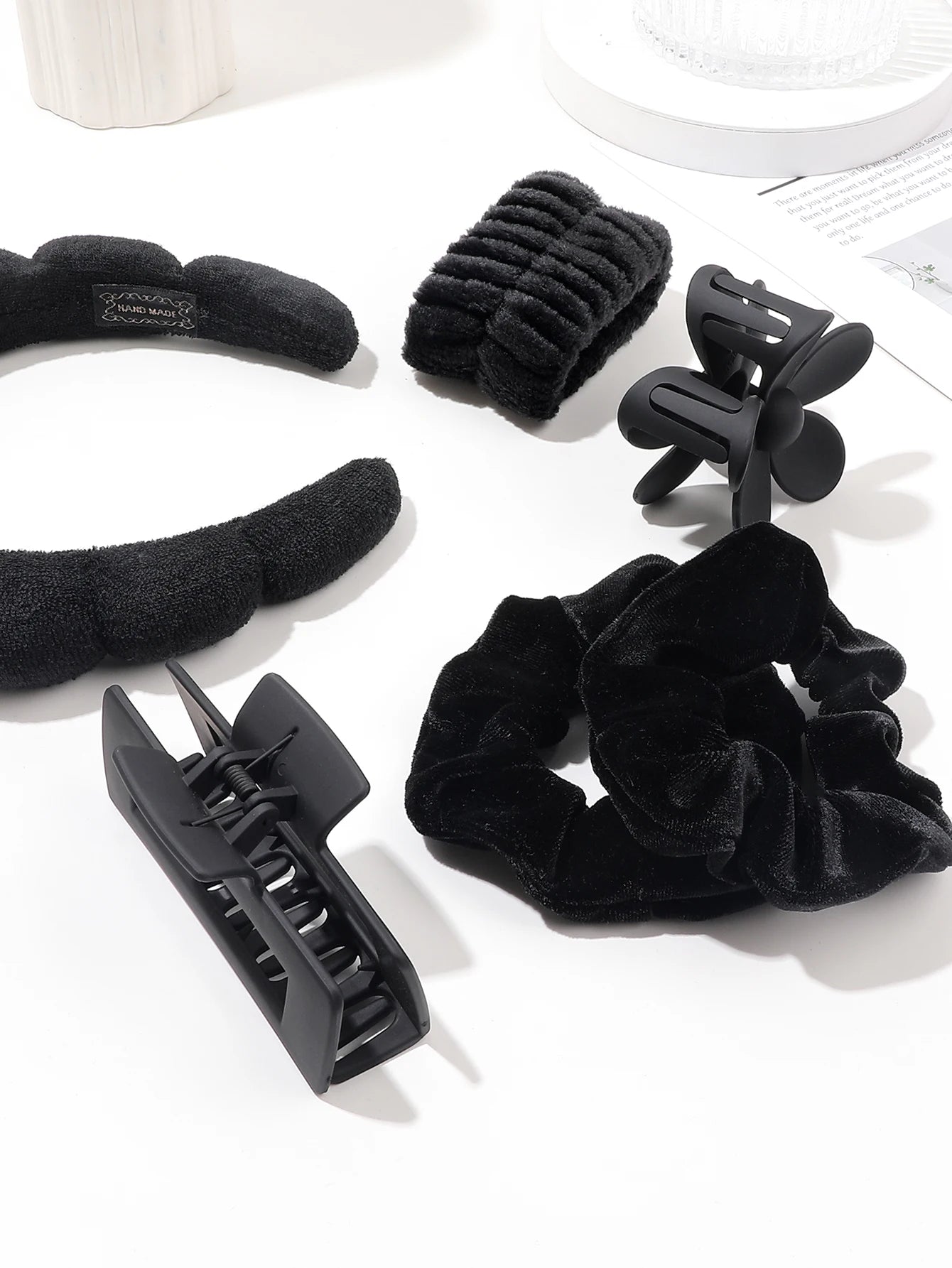 7PCS Skincare Headbands & Wristbands Set – Makeup & Face Wash