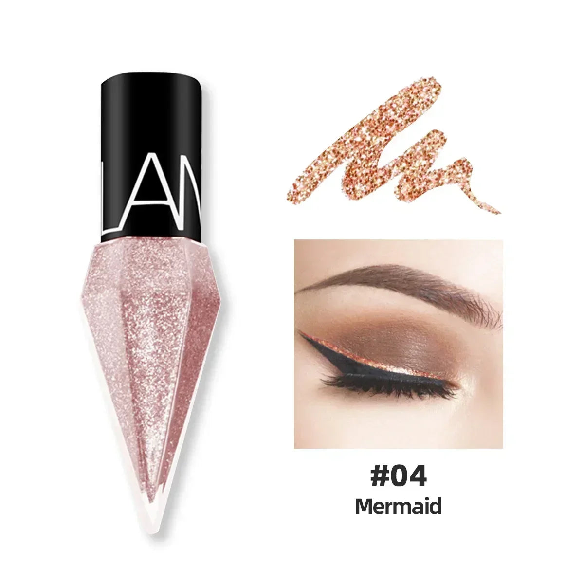 Diamond Shimmer Liquid Eyeliner – Waterproof 5-Color Set