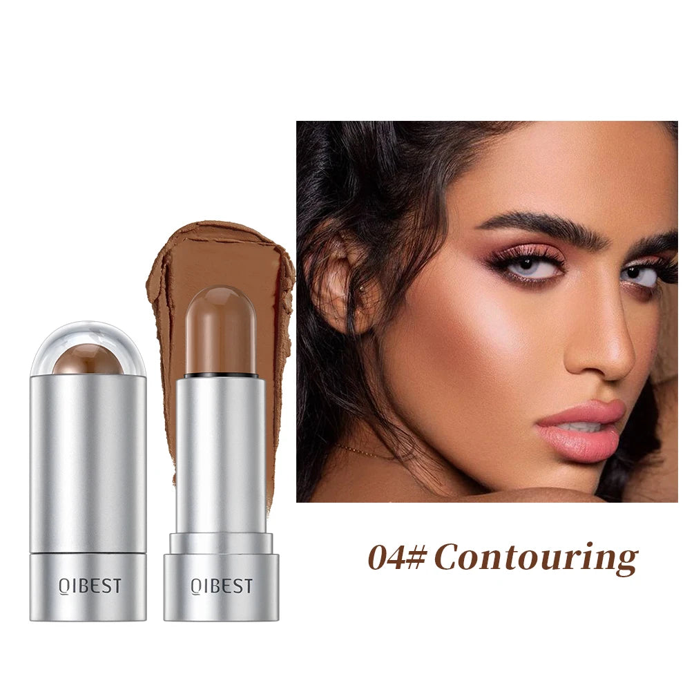 QIBEST Highlight & Contour Stick – Waterproof Cream Blusher