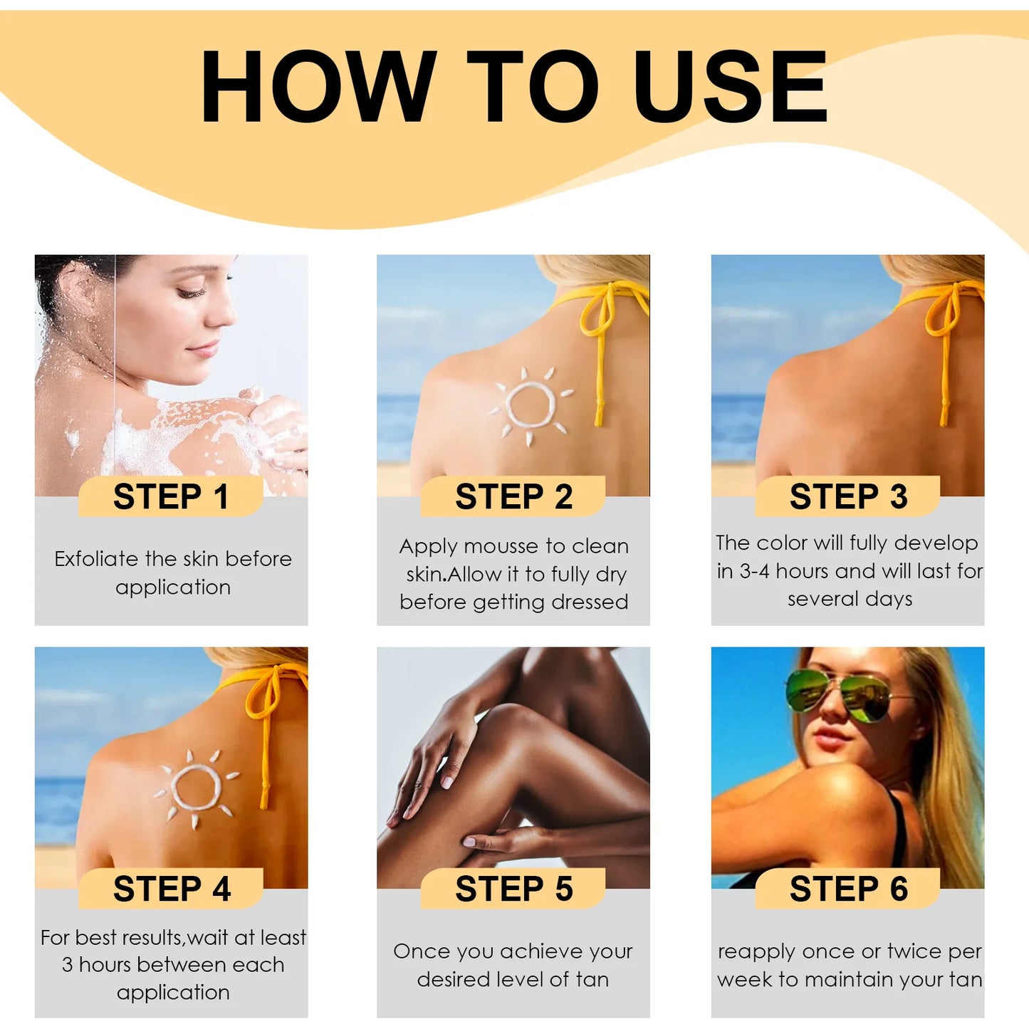 Self-Tanning Cream – Sunless Bronzing Body Mousse