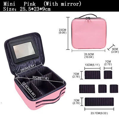 Large Cosmetic Makeup Bag – Travel Storage Case
