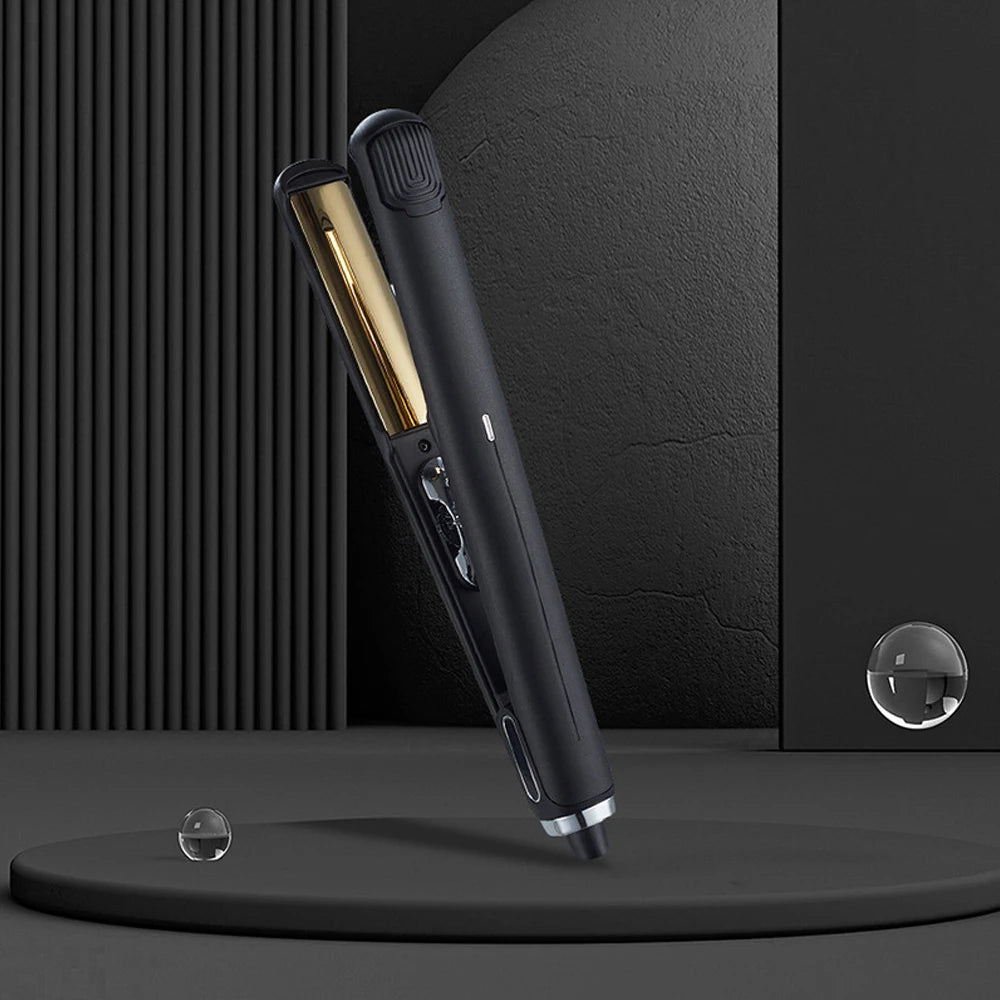 Titanium Flat Iron Curler – U-Shaped Professional Hair Styler