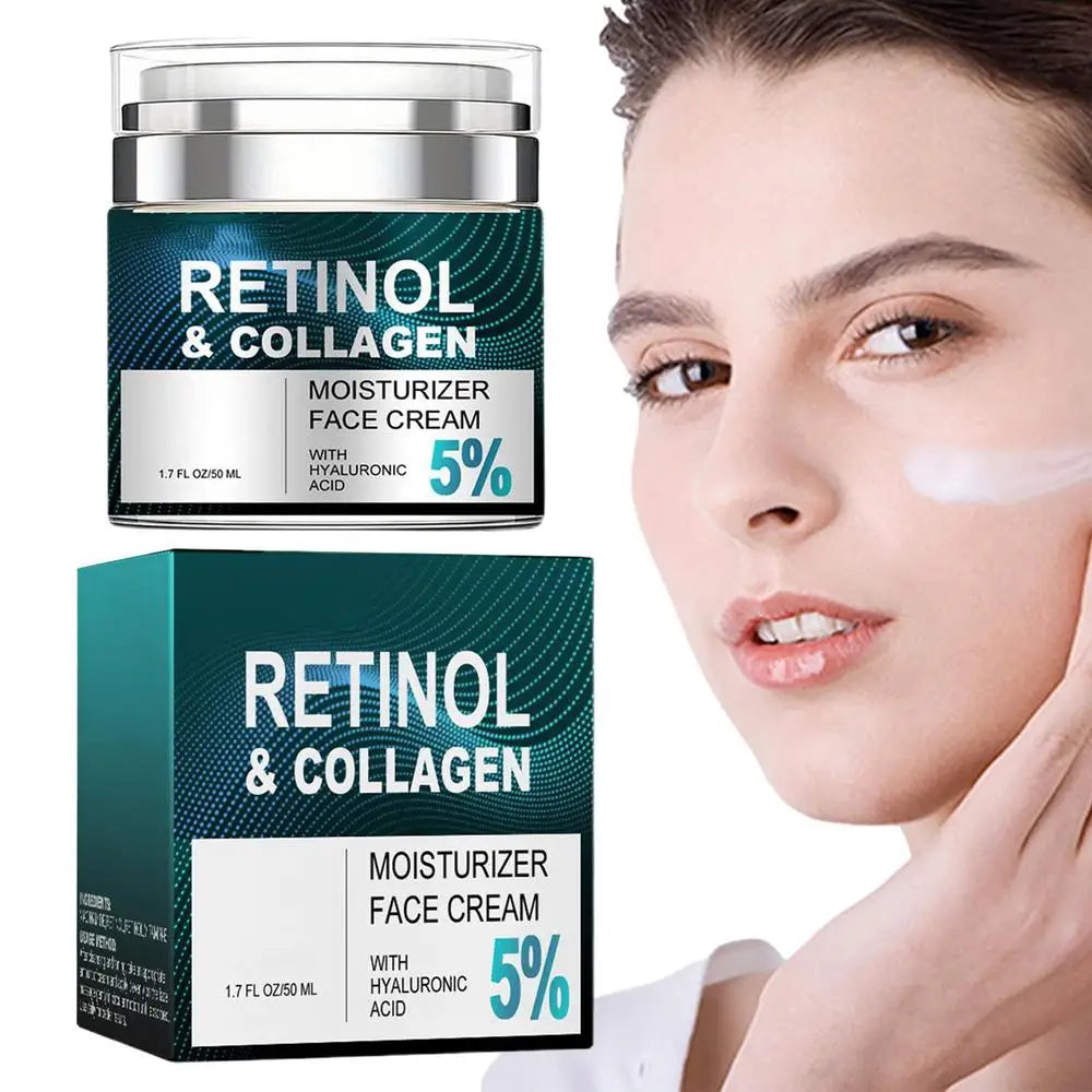 Retinol Anti-Aging Face Cream – Collagen & Hyaluronic Acid (50ml)