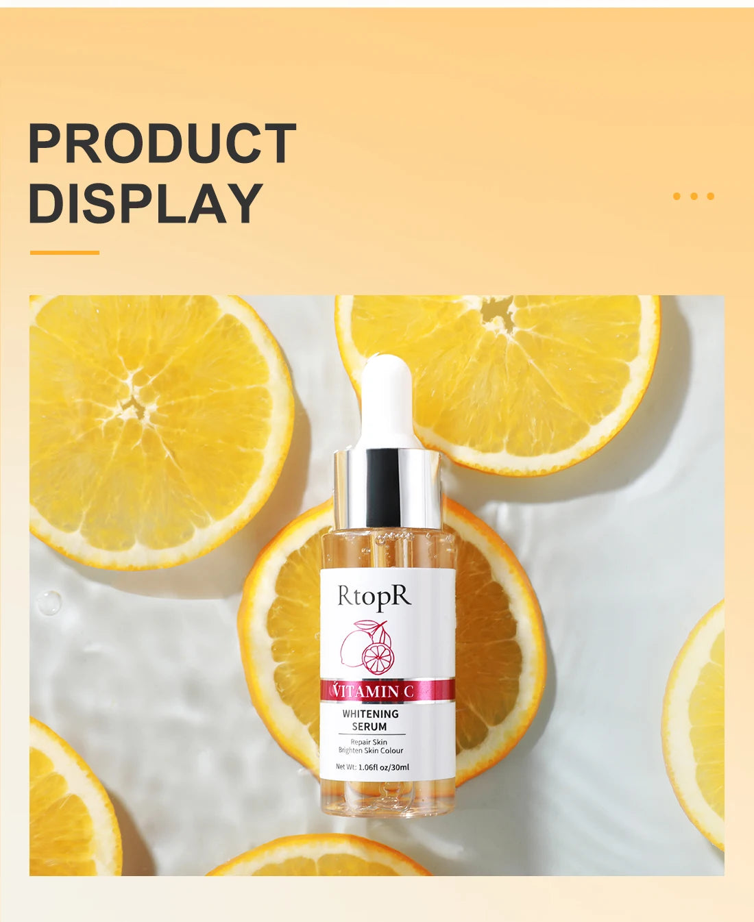 RtopR Vitamin C Whitening Serum – Brightening & Moisturizing