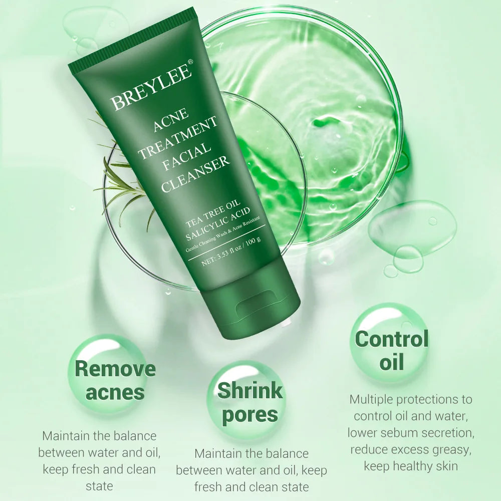 BREYLEE Skincare Set – Cleanser, Toner, Essence, Cream & Mask