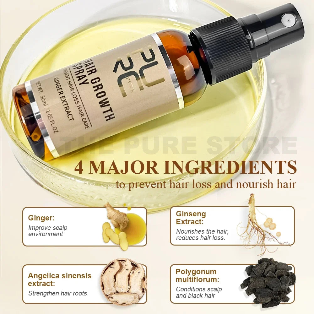 Ginger Hair Spray – Strengthening & Repairing Serum