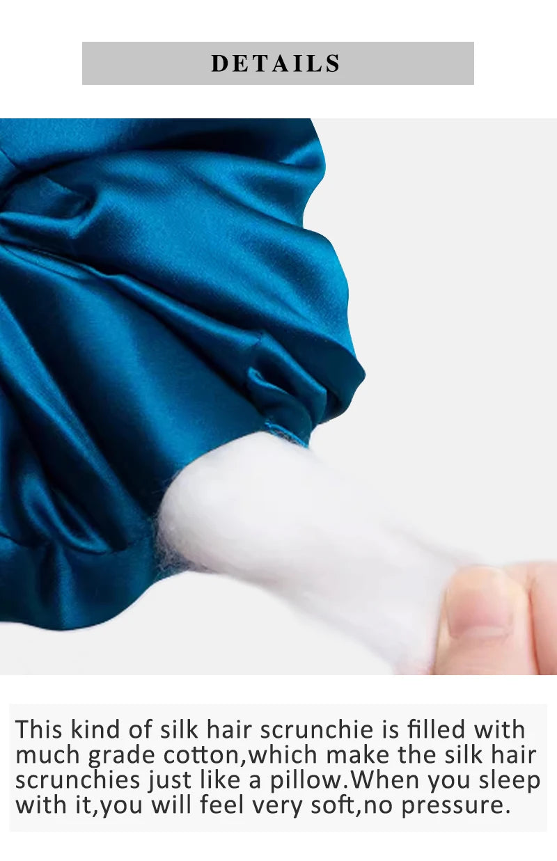Mulberry Silk Scrunchies – Soft Pillow Hair Band (6CM)