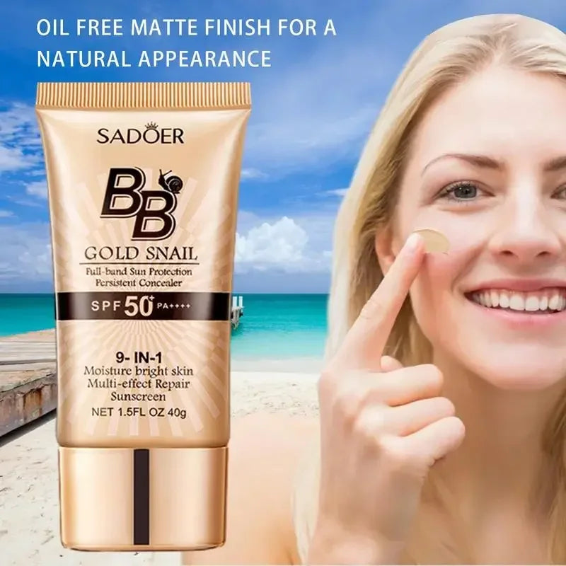 Gold Snail BB Cream SPF50+ – Whitening Sunscreen Foundation