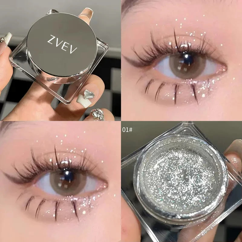 Metallic Eyeshadow Palette – Glitter & Smoky Makeup