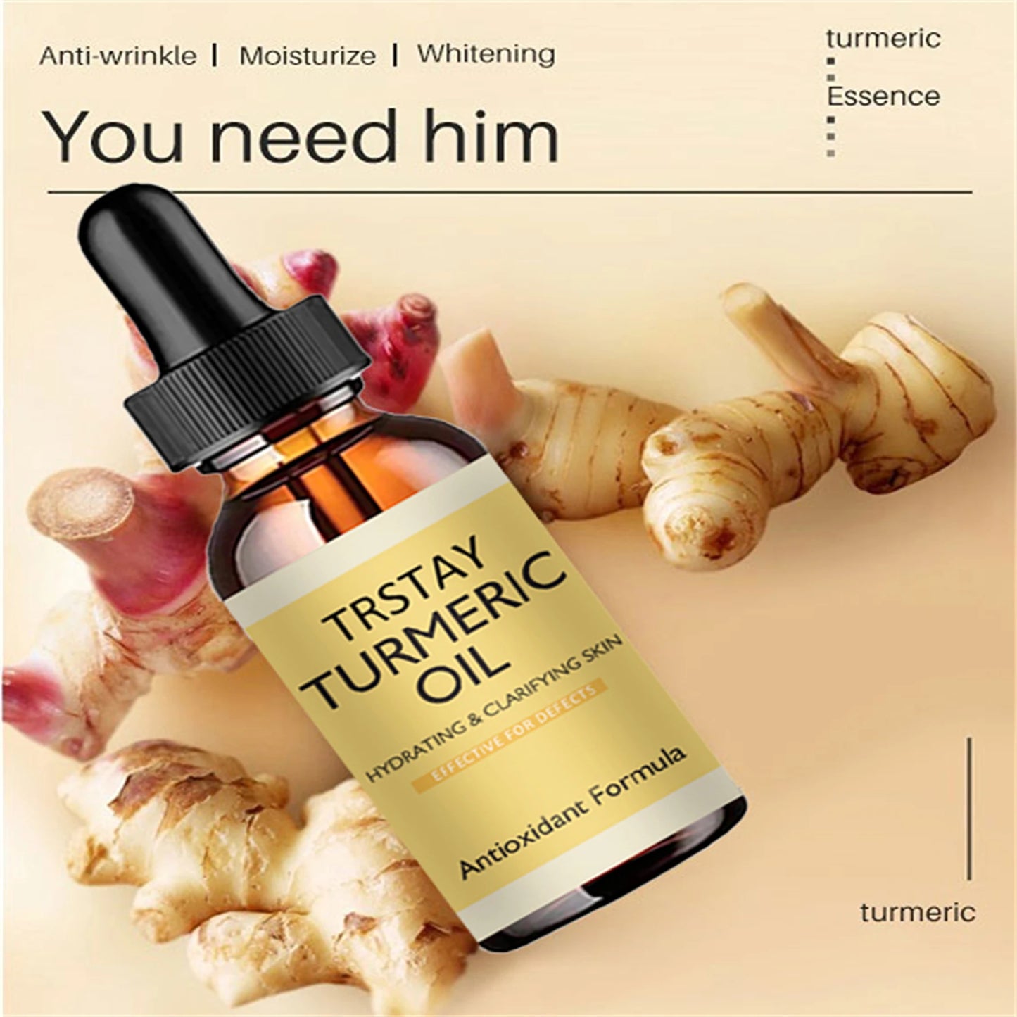 Turmeric Glow Oil Serum – Brightening for Dark Skin
