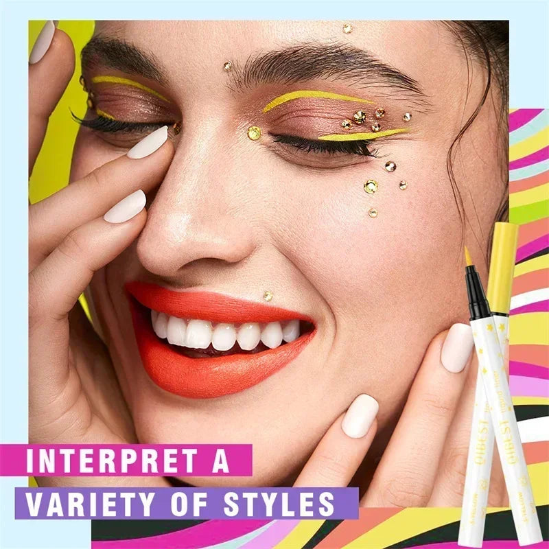 Quick Dry Eyeliner Pen – Waterproof Colorful Makeup