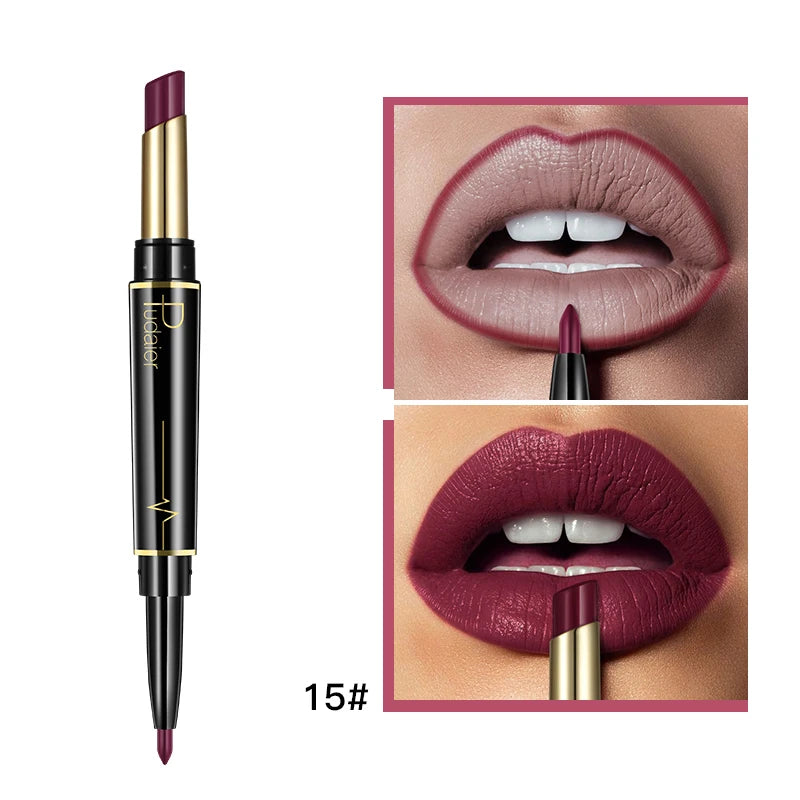 Pudaier 2-in-1 Matte Lipstick & Lip Liner
