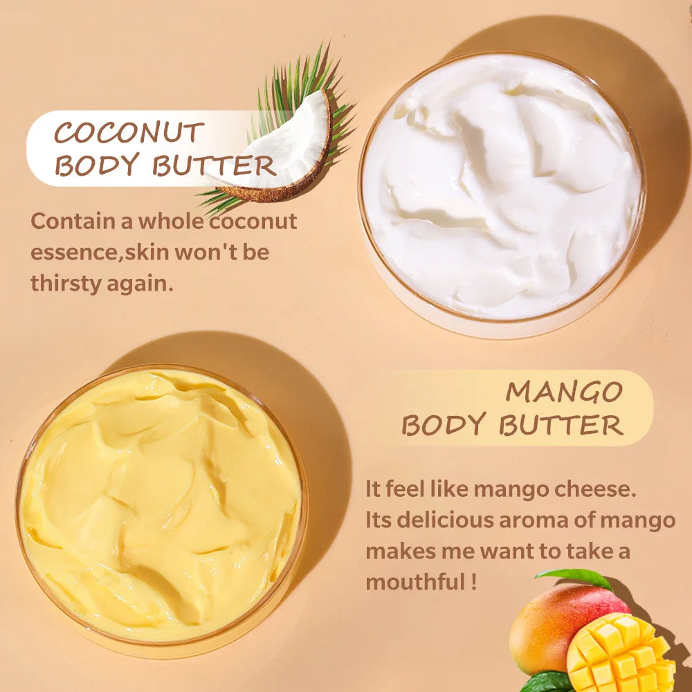 Coconut Mango Body Butter – Moisturizing & Repair Cream (200ml)