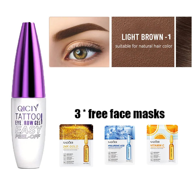 Qiciy Brow Cream – Waterproof, Sweatproof Eyebrow Tint