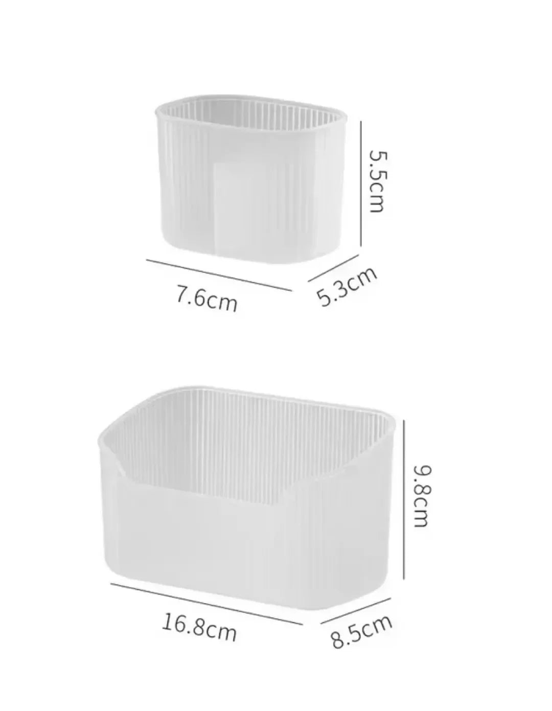 Matte Cosmetic Organizer Box – Makeup Storage Tray