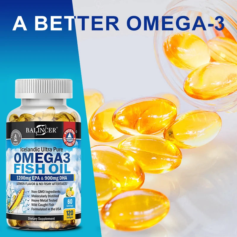 Fish Oil Omega-3 (EPA & DHA) – Joint & Cognitive Care