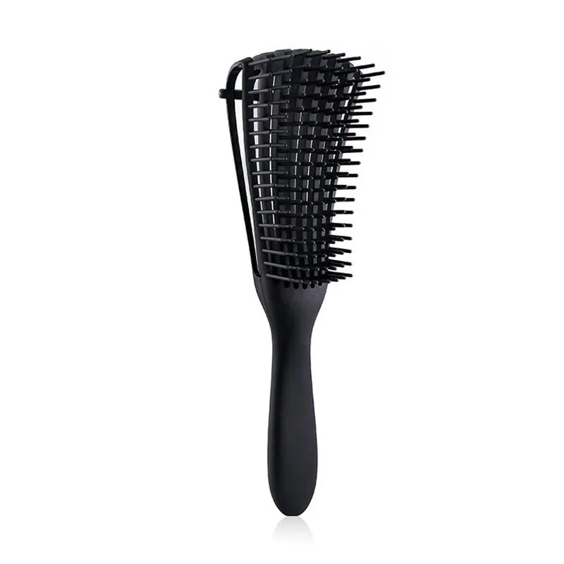 Boar Bristle Hair Brush – Wooden Paddle Scalp Massage Comb