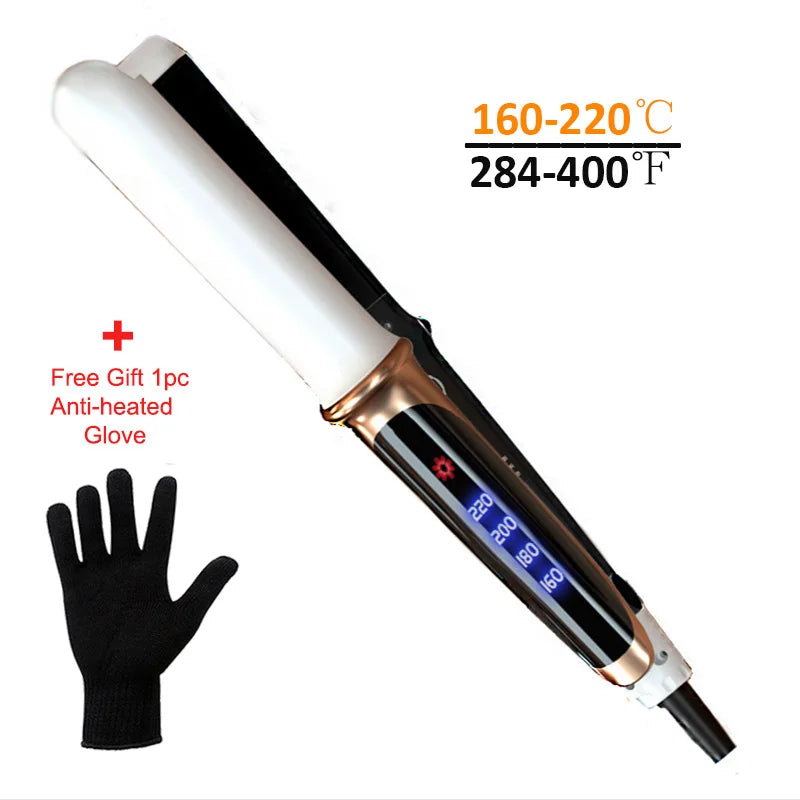 2-in-1 Hair Straightener & Curler – Wet/Dry Styling Tool