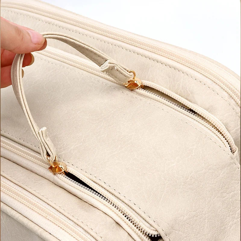Double Zipper Makeup Bag – Large Capacity Travel Pouch